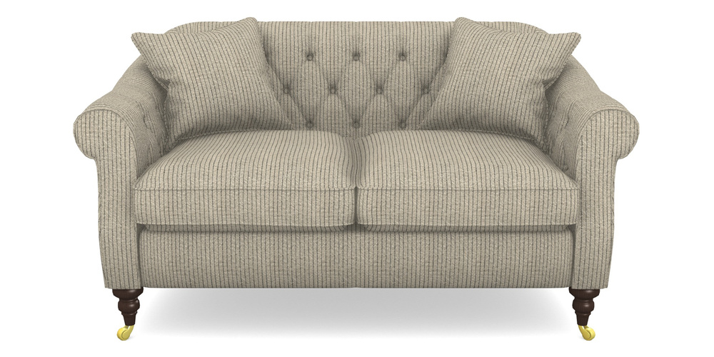 Product photograph of Abbotsbury 2 5 Seater Sofa In Cloth 20 - Design 5 - Black Stripe from Sofas and Stuff Limited
