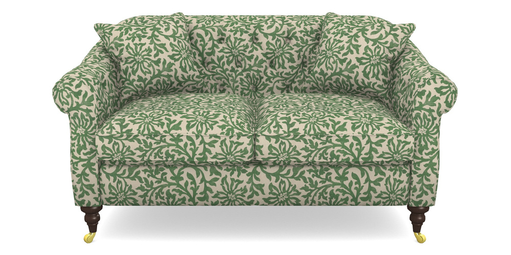 Product photograph of Abbotsbury 2 5 Seater Sofa In V A Brompton Collection - Floral Scroll - Basil from Sofas and Stuff Limited