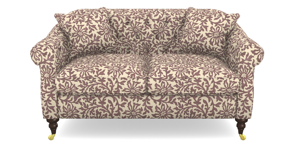 Product photograph of Abbotsbury 2 5 Seater Sofa In V A Brompton Collection - Floral Scroll - Cacao from Sofas and Stuff Limited