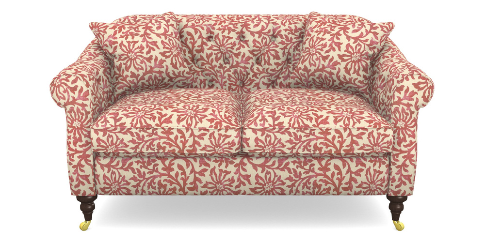 Product photograph of Abbotsbury 2 5 Seater Sofa In V A Brompton Collection - Floral Scroll - Chilli from Sofas and Stuff Limited