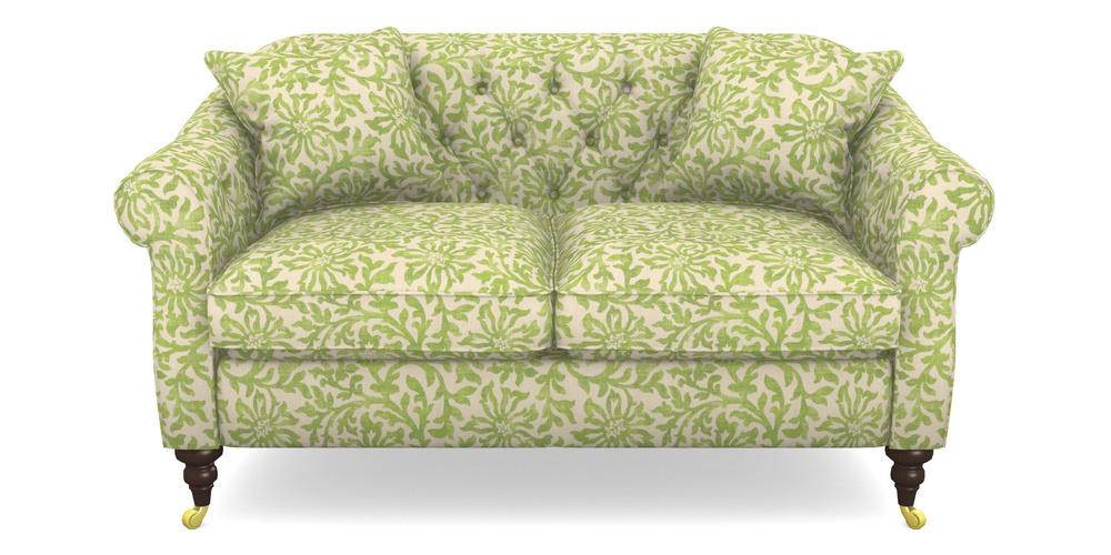 Product photograph of Abbotsbury 2 5 Seater Sofa In V A Brompton Collection - Floral Scroll - Lime from Sofas and Stuff Limited