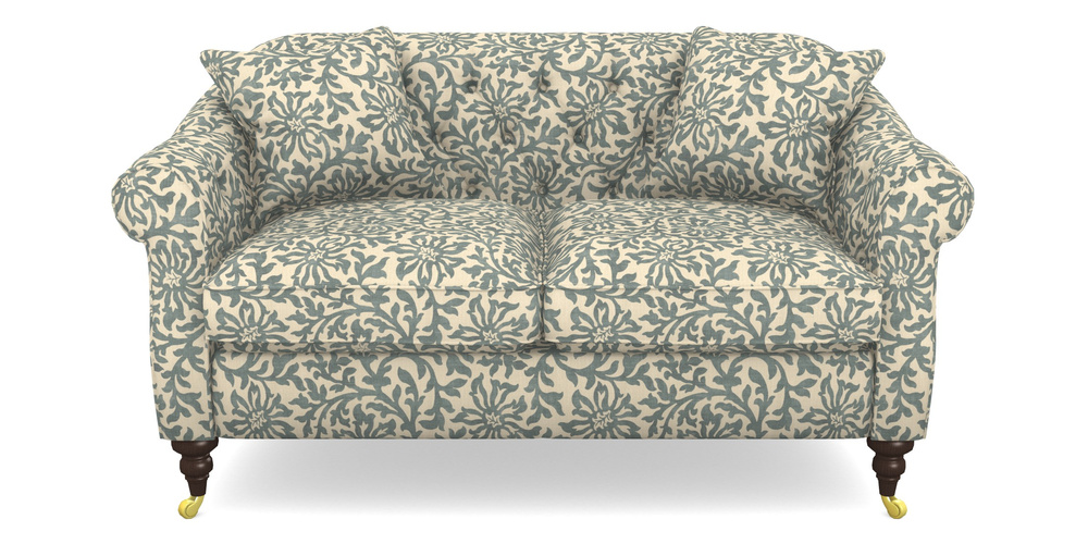 Product photograph of Abbotsbury 2 5 Seater Sofa In V A Brompton Collection - Floral Scroll - Pebble from Sofas and Stuff Limited