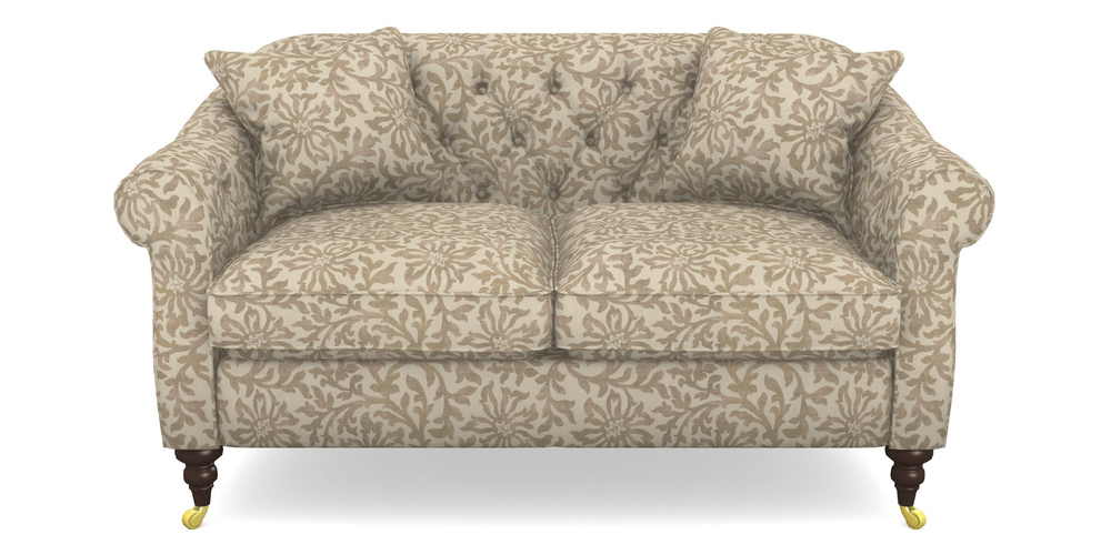 Product photograph of Abbotsbury 2 5 Seater Sofa In V A Brompton Collection - Floral Scroll - Assam Tea from Sofas and Stuff Limited