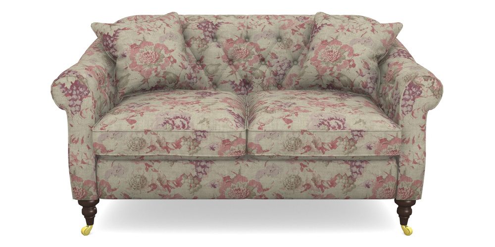 Product photograph of Abbotsbury 2 5 Seater Sofa In Floral Linen - Faith Rose Quartz from Sofas and Stuff Limited