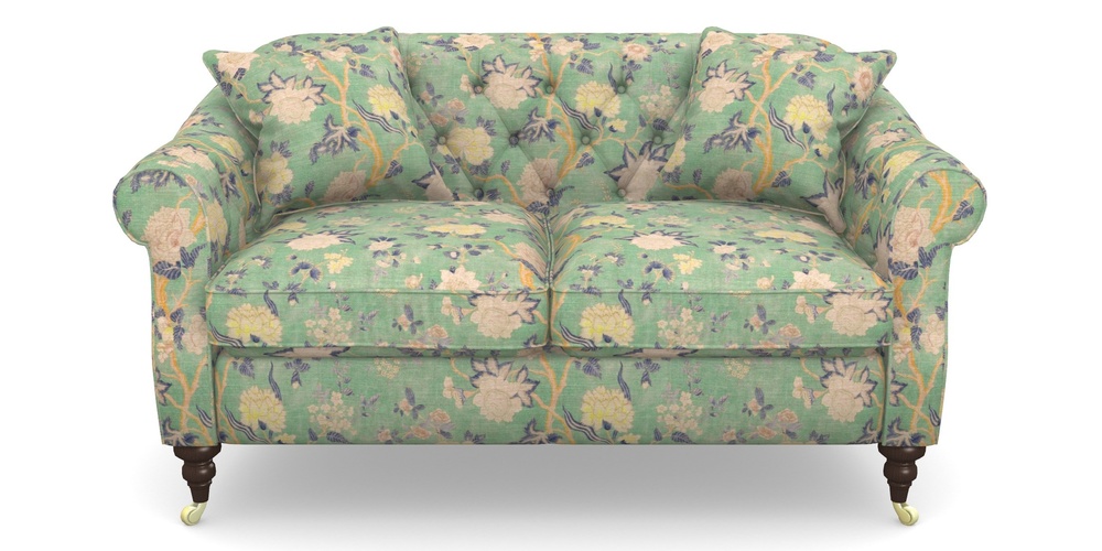 Product photograph of Abbotsbury 2 5 Seater Sofa In Floral Linen - Even So Verde from Sofas and Stuff Limited