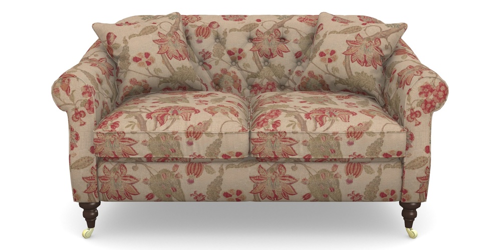 Product photograph of Abbotsbury 2 5 Seater Sofa In Floral Linen - Indienne T Rosso from Sofas and Stuff Limited