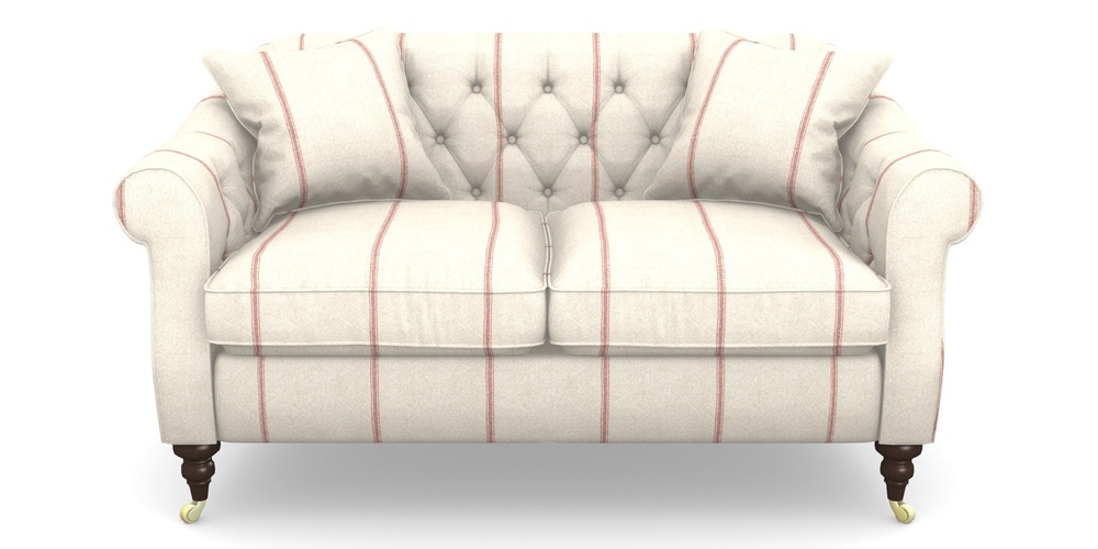 Product photograph of Abbotsbury 2 5 Seater Sofa In Grain Sack Stripe - Red from Sofas and Stuff Limited