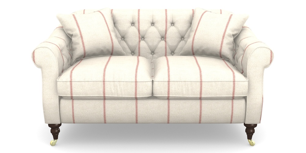 Product photograph of Abbotsbury 2 5 Seater Sofa In Grain Sack Stripe - Red from Sofas and Stuff Limited