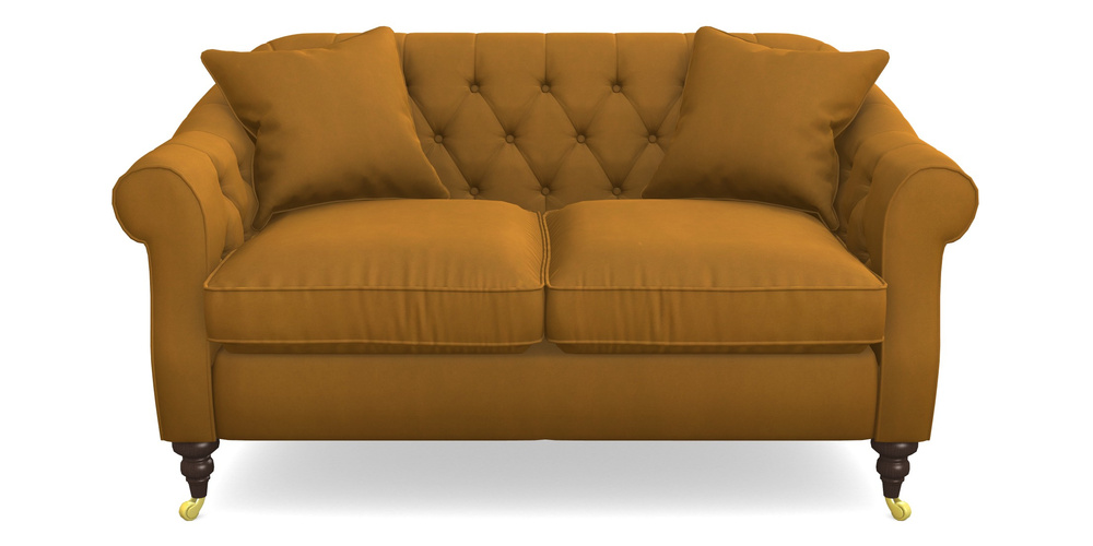 Product photograph of Abbotsbury 2 5 Seater Sofa In House Clever Velvet - Ochre from Sofas and Stuff Limited