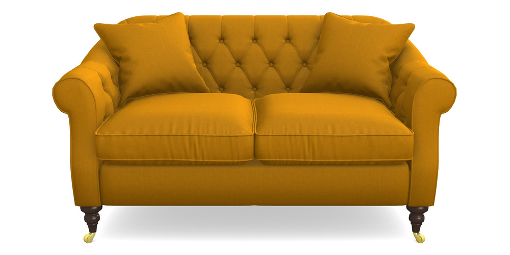 Product photograph of Abbotsbury 2 5 Seater Sofa In House Velvet - Saffron from Sofas and Stuff Limited