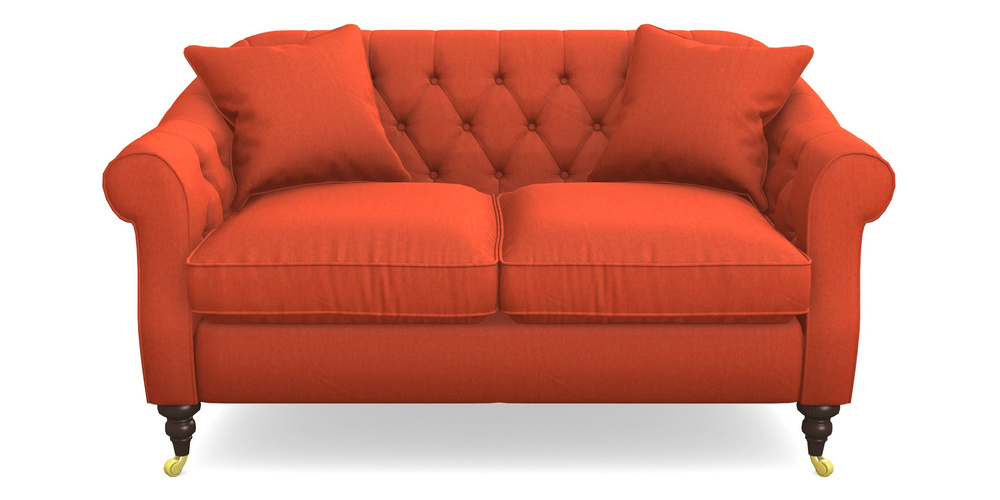 Product photograph of Abbotsbury 2 5 Seater Sofa In House Velvet - Terracotta from Sofas and Stuff Limited