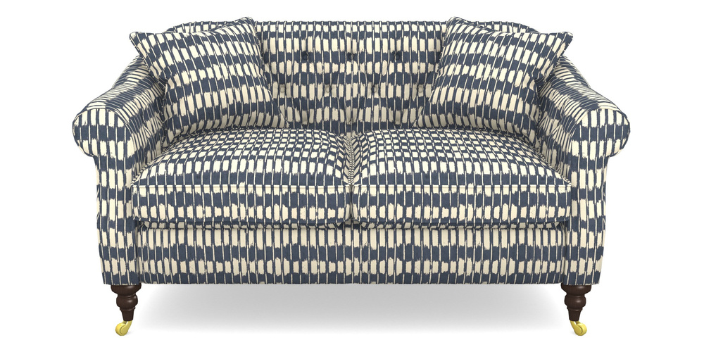 Product photograph of Abbotsbury 2 5 Seater Sofa In V A Brompton Collection - Ikat - Midnight Blue from Sofas and Stuff Limited