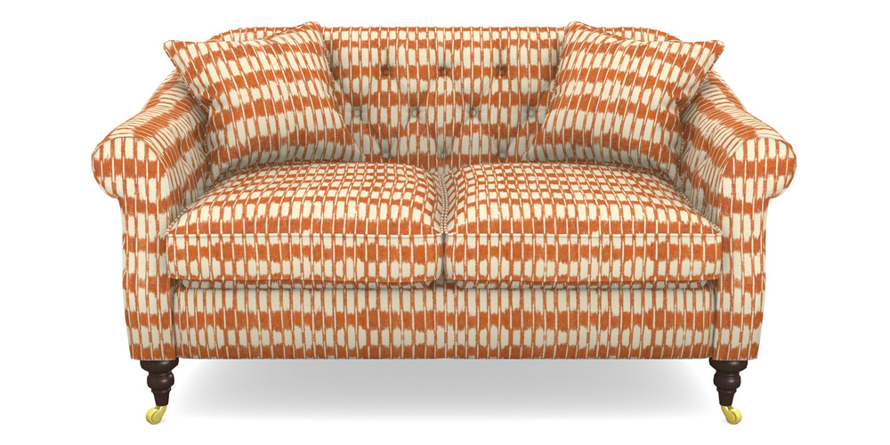 Product photograph of Abbotsbury 2 5 Seater Sofa In V A Brompton Collection - Ikat - Terracotta from Sofas and Stuff Limited