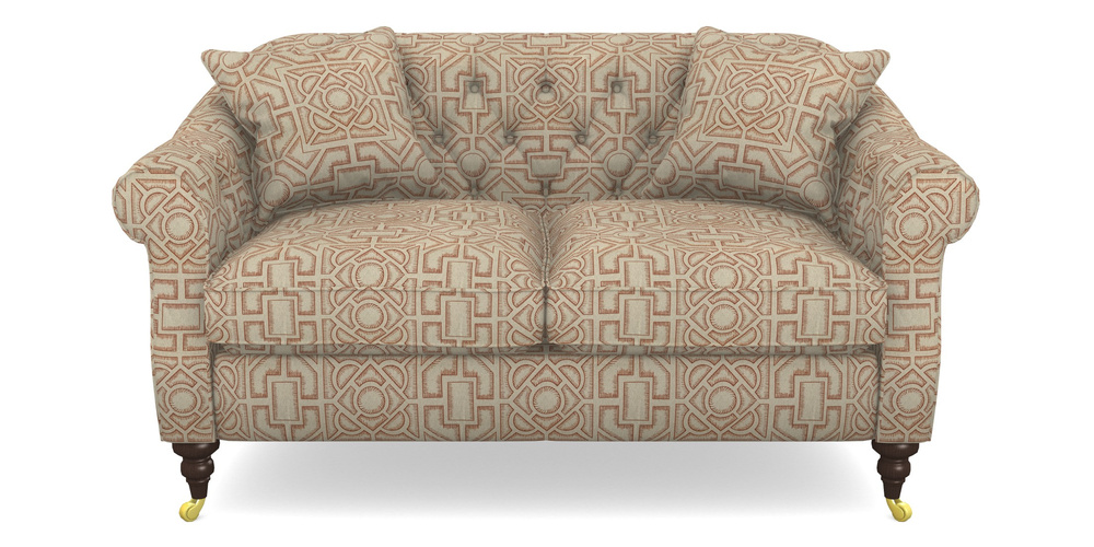 Product photograph of Abbotsbury 2 5 Seater Sofa In Rhs Collection - Large Knot Garden Linen - Terracotta from Sofas and Stuff Limited