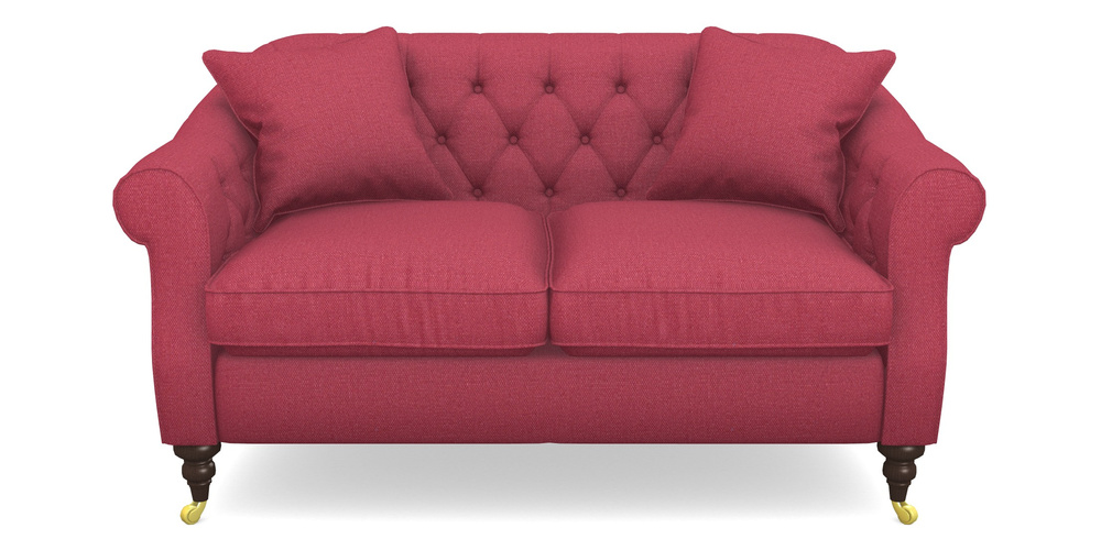 Product photograph of Abbotsbury 2 5 Seater Sofa In Plain Linen Cotton - Raspberry Jam from Sofas and Stuff Limited