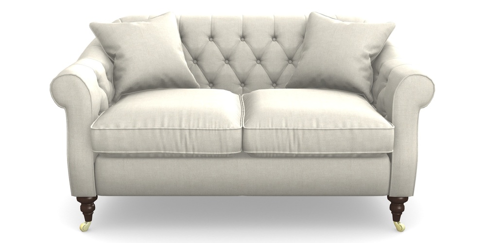 Product photograph of Abbotsbury 2 5 Seater Sofa In Super Soft Velvet - Linen from Sofas and Stuff Limited