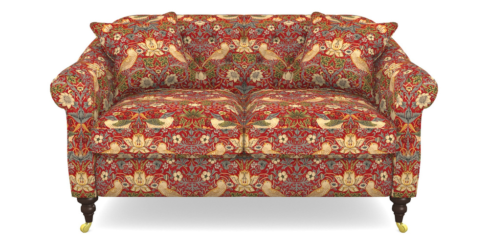 Product photograph of Abbotsbury 2 5 Seater Sofa In William Morris Collection - Strawberry Thief - Crimson Slate from Sofas and Stuff Limited