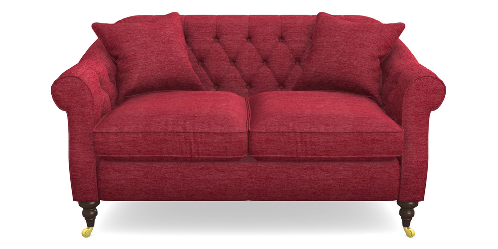 Product photograph of Abbotsbury 2 5 Seater Sofa In Textured Velvet - Firebrick from Sofas and Stuff Limited