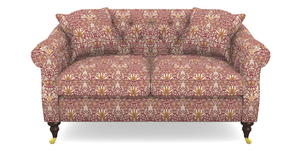 Product photograph of Abbotsbury 2 5 Seater Sofa In William Morris Collection - Snakeshead - Claret Gold from Sofas and Stuff Limited