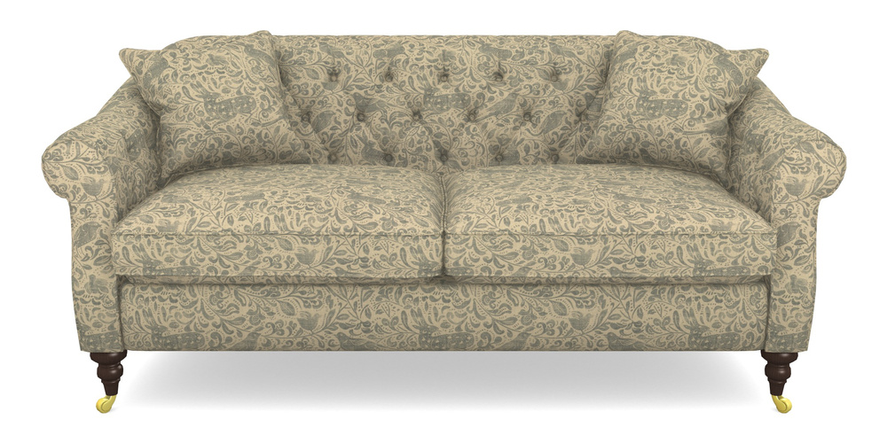 Product photograph of Abbotsbury 3 Seater Sofa In V A Drawn From Nature - Bird And Rabbit - Duck Egg from Sofas and Stuff Limited