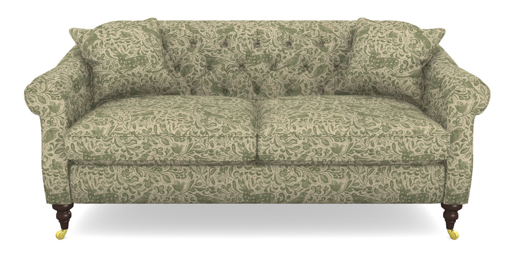 Product photograph of Abbotsbury 3 Seater Sofa In V A Drawn From Nature - Bird And Rabbit - Light Green from Sofas and Stuff Limited