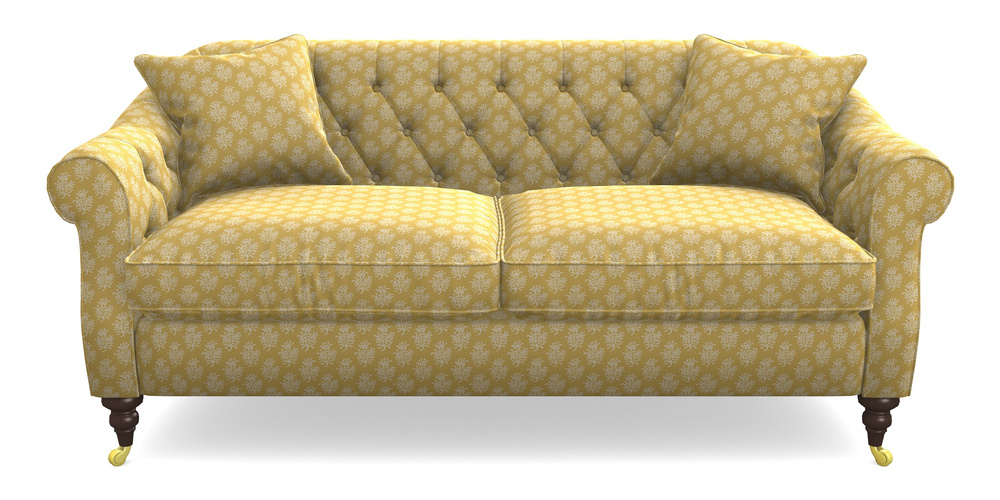 Product photograph of Abbotsbury 3 Seater Sofa In Cloth 21 - Coral 1 - Canary from Sofas and Stuff Limited