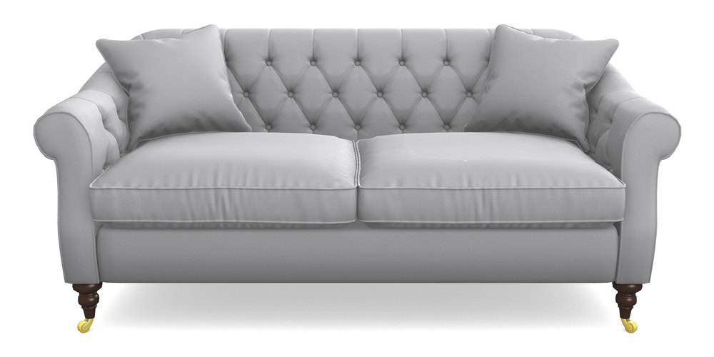 Product photograph of Abbotsbury 3 Seater Sofa In Clever Glossy Velvet - Fifty Shades from Sofas and Stuff Limited