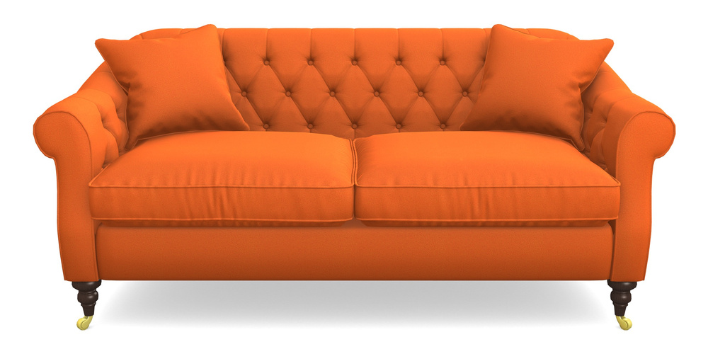 Product photograph of Abbotsbury 3 Seater Sofa In Clever Glossy Velvet - Seville from Sofas and Stuff Limited