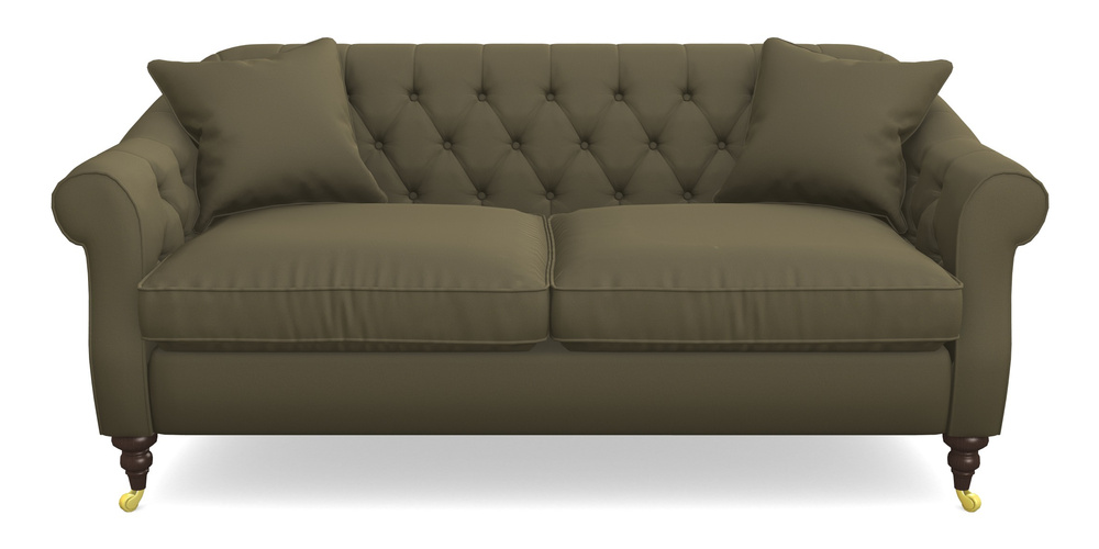 Product photograph of Abbotsbury 3 Seater Sofa In Clever Glossy Velvet - Sherwood from Sofas and Stuff Limited