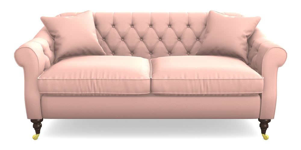 Product photograph of Abbotsbury 3 Seater Sofa In Clever Glossy Velvet - Tutu from Sofas and Stuff Limited