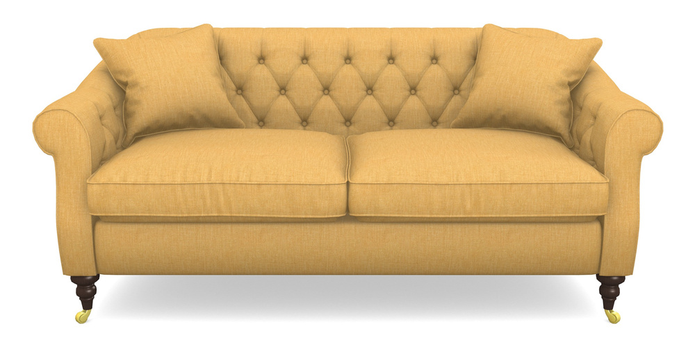Product photograph of Abbotsbury 3 Seater Sofa In Clever Cotton Mix - Mustard from Sofas and Stuff Limited