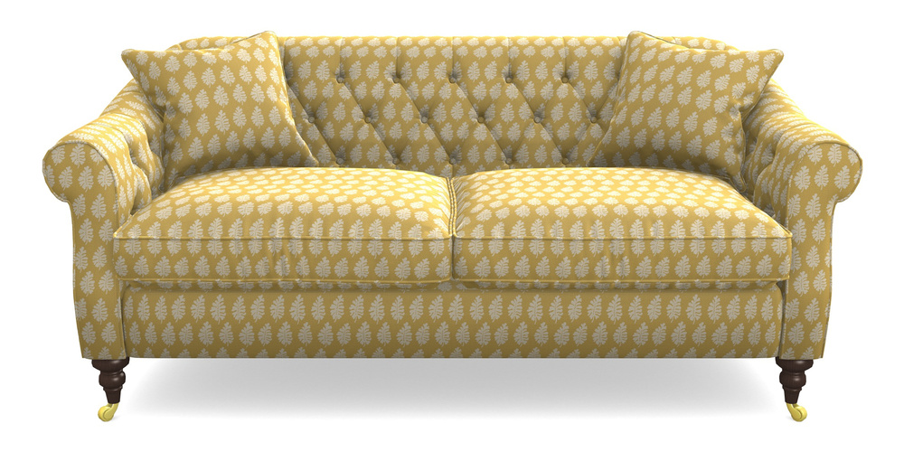 Product photograph of Abbotsbury 3 Seater Sofa In Cloth 21 - Oak Leaf - Canary from Sofas and Stuff Limited