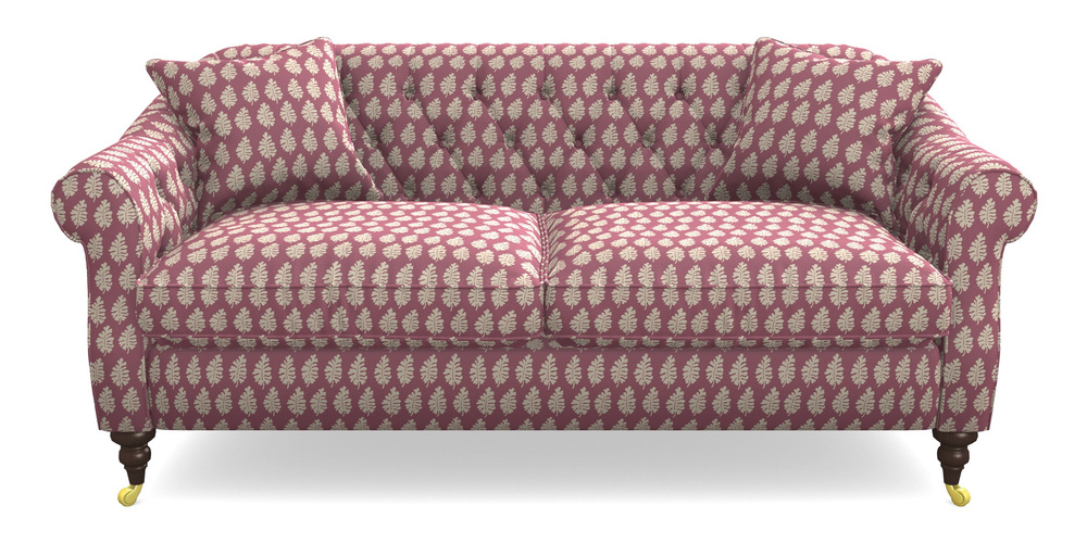 Product photograph of Abbotsbury 3 Seater Sofa In Cloth 21 - Oak Leaf - Cassis from Sofas and Stuff Limited