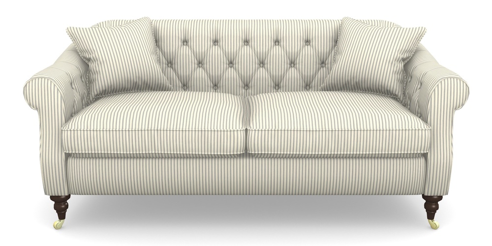 Product photograph of Abbotsbury 3 Seater Sofa In Cotton Stripe - Airforce from Sofas and Stuff Limited