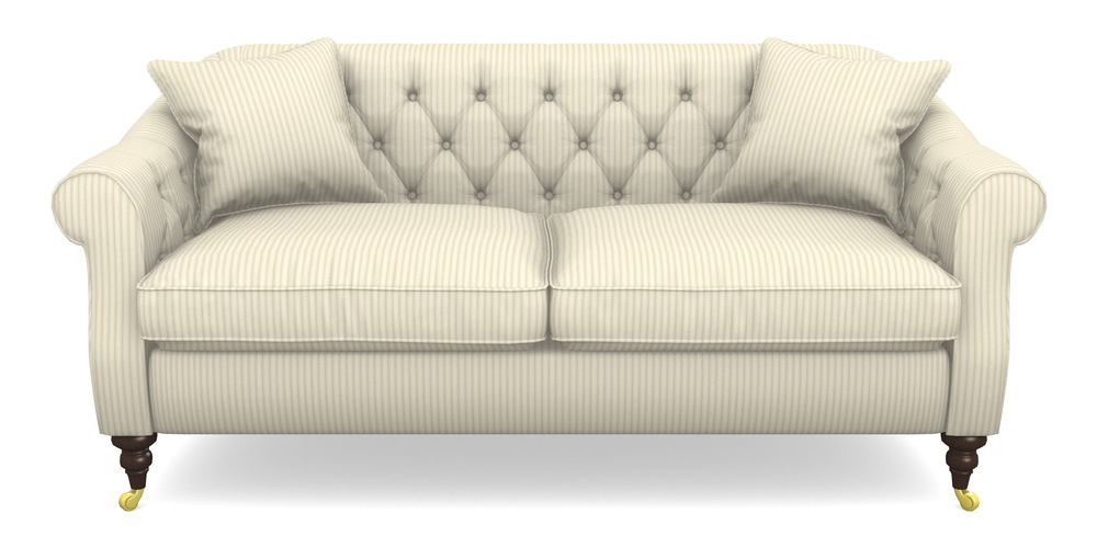 Product photograph of Abbotsbury 3 Seater Sofa In Cotton Stripe - Grey from Sofas and Stuff Limited