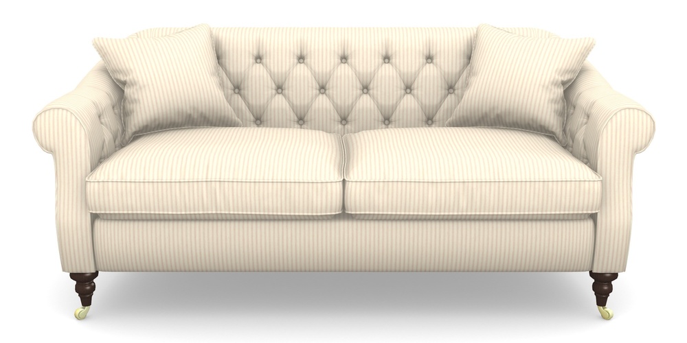 Product photograph of Abbotsbury 3 Seater Sofa In Cotton Stripe - Pink from Sofas and Stuff Limited