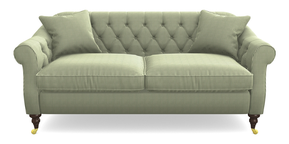 Product photograph of Abbotsbury 3 Seater Sofa In Cloth 21 - Simple Stripe - Forest from Sofas and Stuff Limited