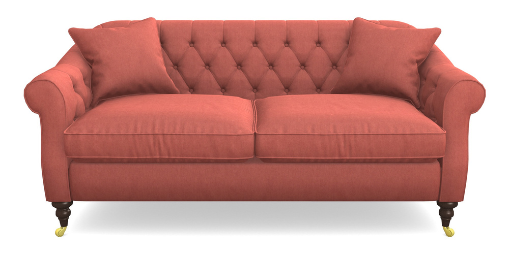 Product photograph of Abbotsbury 3 Seater Sofa In Clever Tough And Eco Velvet - Damson from Sofas and Stuff Limited
