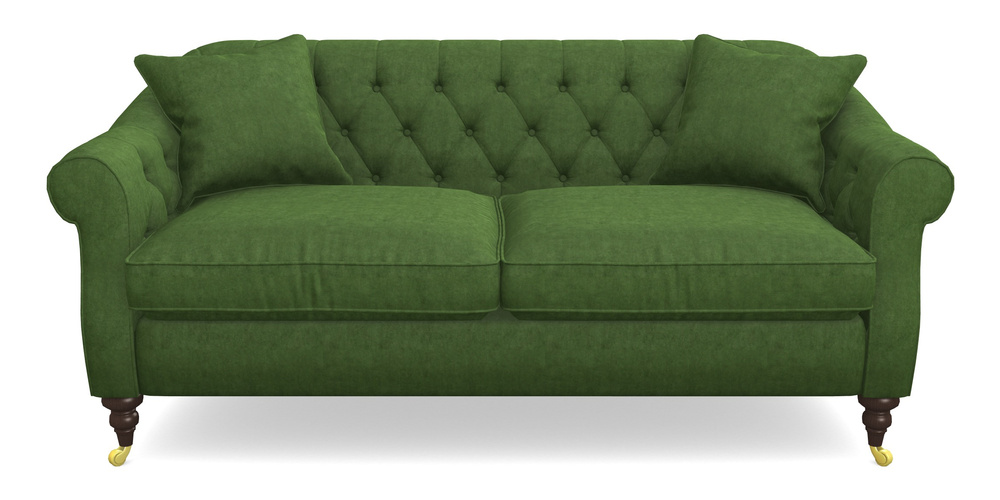 Product photograph of Abbotsbury 3 Seater Sofa In Clever Tough And Eco Velvet - Shamrock from Sofas and Stuff Limited