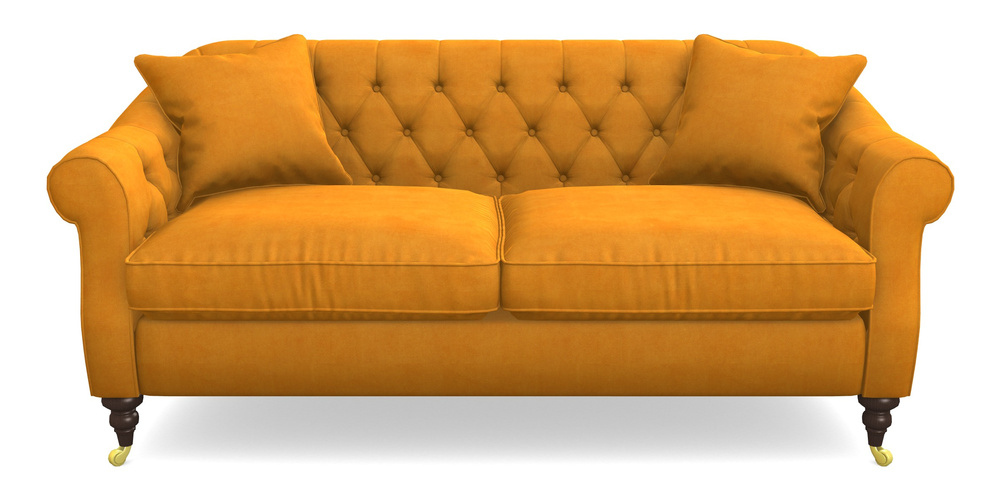 Product photograph of Abbotsbury 3 Seater Sofa In Clever Tough And Eco Velvet - Spice from Sofas and Stuff Limited