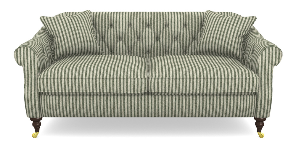 Product photograph of Abbotsbury 3 Seater Sofa In Cloth 22 - Pinstripe - Courgette from Sofas and Stuff Limited