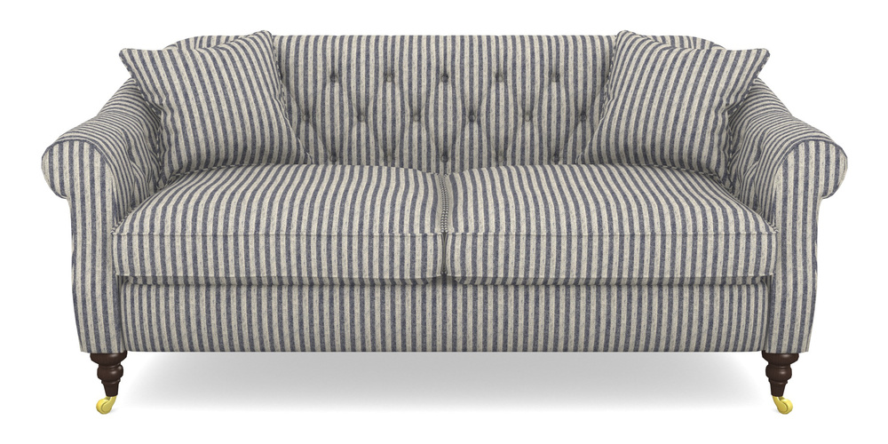 Product photograph of Abbotsbury 3 Seater Sofa In Cloth 22 - Pinstripe - Deep Water from Sofas and Stuff Limited