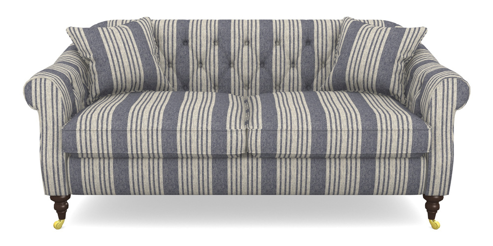 Product photograph of Abbotsbury 3 Seater Sofa In Cloth 22 - Bayadere - Deep Water from Sofas and Stuff Limited