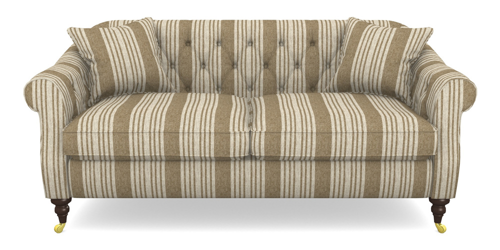 Product photograph of Abbotsbury 3 Seater Sofa In Cloth 22 - Bayadere - Fallen Leaf from Sofas and Stuff Limited