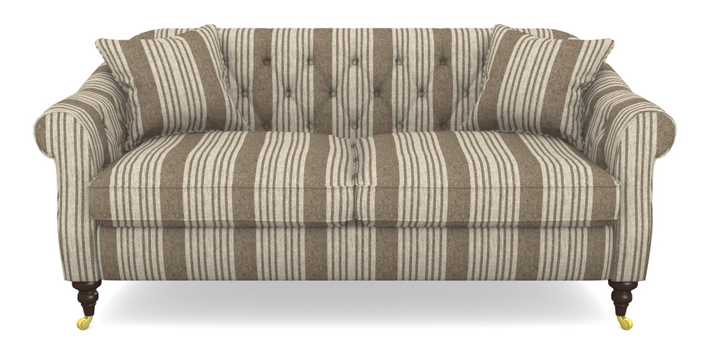 Product photograph of Abbotsbury 3 Seater Sofa In Cloth 22 - Bayadere - Peat from Sofas and Stuff Limited