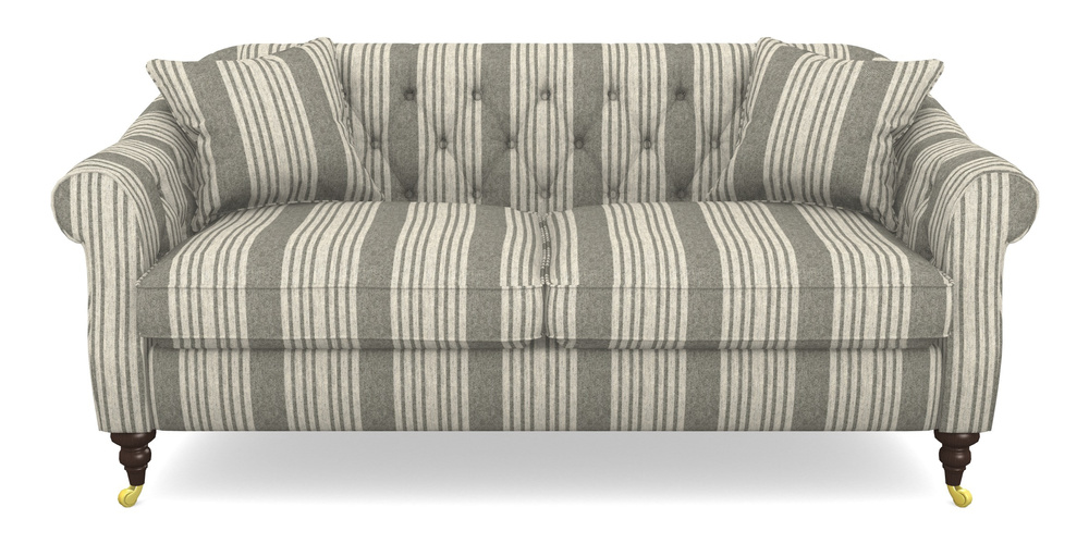 Product photograph of Abbotsbury 3 Seater Sofa In Cloth 22 - Bayadere - Seal from Sofas and Stuff Limited