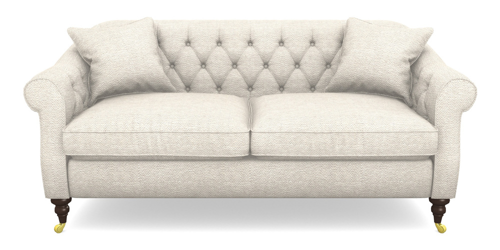 Product photograph of Abbotsbury 3 Seater Sofa In Dundee Herringbone - Linen from Sofas and Stuff Limited