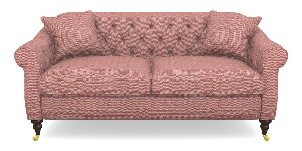 Product photograph of Abbotsbury 3 Seater Sofa In Dundee Herringbone - Rose from Sofas and Stuff Limited