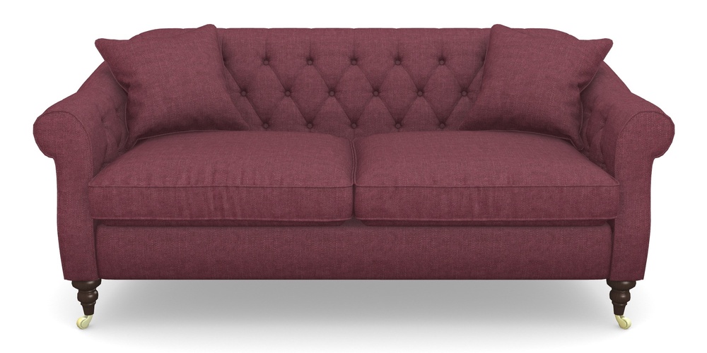 Product photograph of Abbotsbury 3 Seater Sofa In Easy Clean Plain - Chianti from Sofas and Stuff Limited