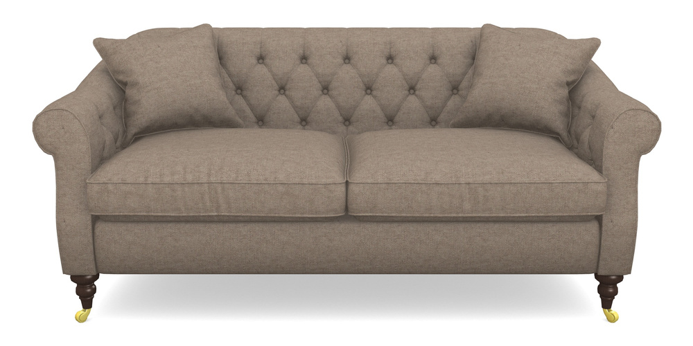 Product photograph of Abbotsbury 3 Seater Sofa In Easy Clean Plain - Camel from Sofas and Stuff Limited